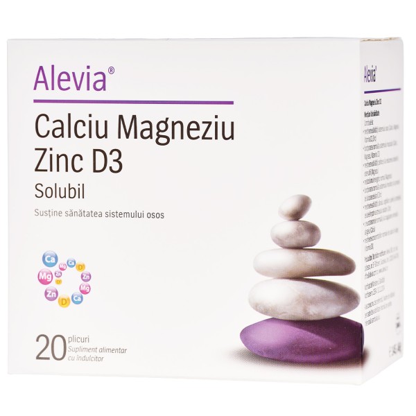 Calciu Magneziu Zinc D3 Solubil 20 plicuri
