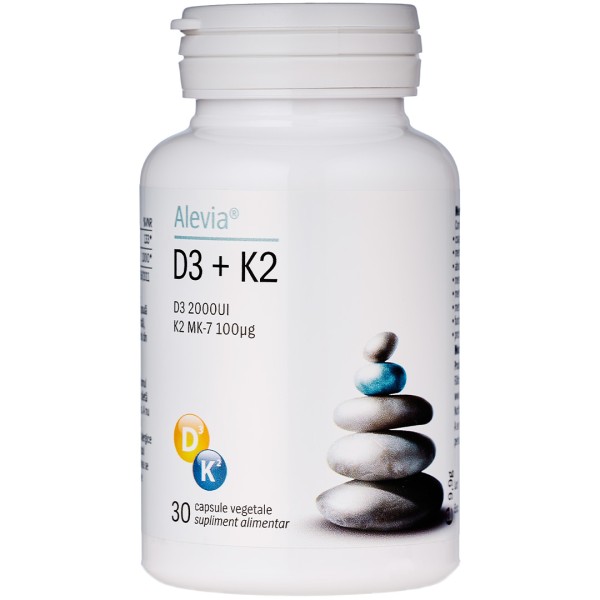 D3 + K2 30 capsule vegetale