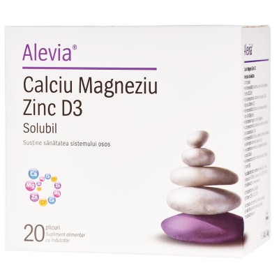 Calciu Magneziu Zinc D3 Solubil 20 plicuri