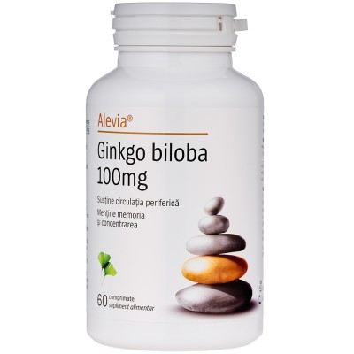 Ginkgo Biloba 100 mg Pachet 60 + 60 comprimate