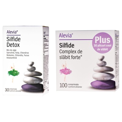 SILFIDE COMPLEX DE SLĂBIT FORTE – 100 COMPRIMATE + CEAI DE SLĂBIT 30 PLICURI